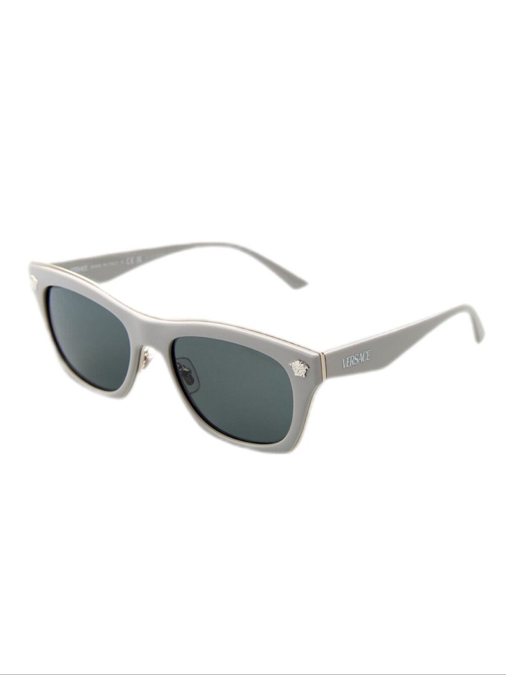 Versace Men’s Gray Acetate Sunglasses